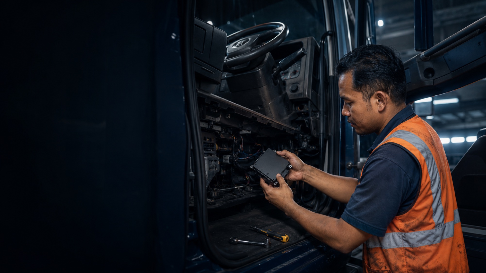 SLD installation by a technician at a JPJ-recognised workshop